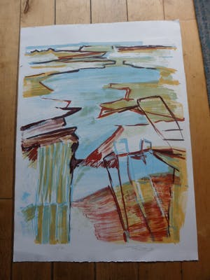 Frea Lenger - Zeefdruk , zonder titel kopen? Bied vanaf 15!