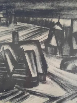 Johan Traarbach - Winterlandschap kopen? Bied vanaf 220!