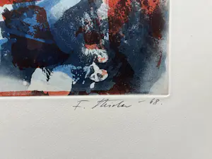 Fred Thieler - Signierte Original Aquatinta Radierung von 1968 - 30 Ex. - sehr rar - Informel kopen? Bied vanaf 450!
