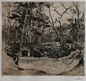 Willem de Zwart - Landschap (bij Soestdijk?) kopen? Bied vanaf 39!