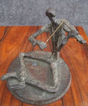 Brons (Onbekend) - Straatmuzikant. kopen? Bied vanaf 50!