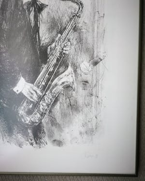 Piet Klaasse - Litho. Dexter Gordon. kopen? Bied vanaf 95!
