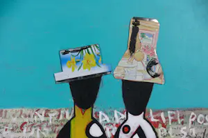 Toyin Loye - Gemengde technieken, Life positive kopen? Bied vanaf 350!