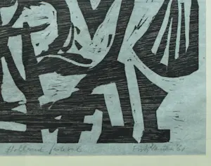 Frits Vanen - 4x Houtsnede , Holland Festival en Theater – 1961 – oplage 15 ex. kopen? Bied vanaf 50!