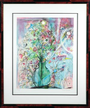 Sandra Jayat - Litho, Zonder titel - Ingelijst kopen? Bied vanaf 1!