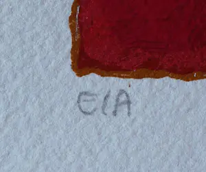 Corneille - Litho: oiseau bleu avec chat jaune - 2000 kopen? Bied vanaf 225!