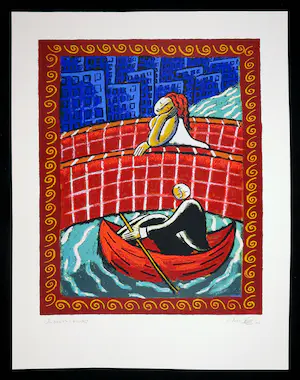 Jacques Tange - Zeefdruk, Under the Bridge kopen? Bied vanaf 1!