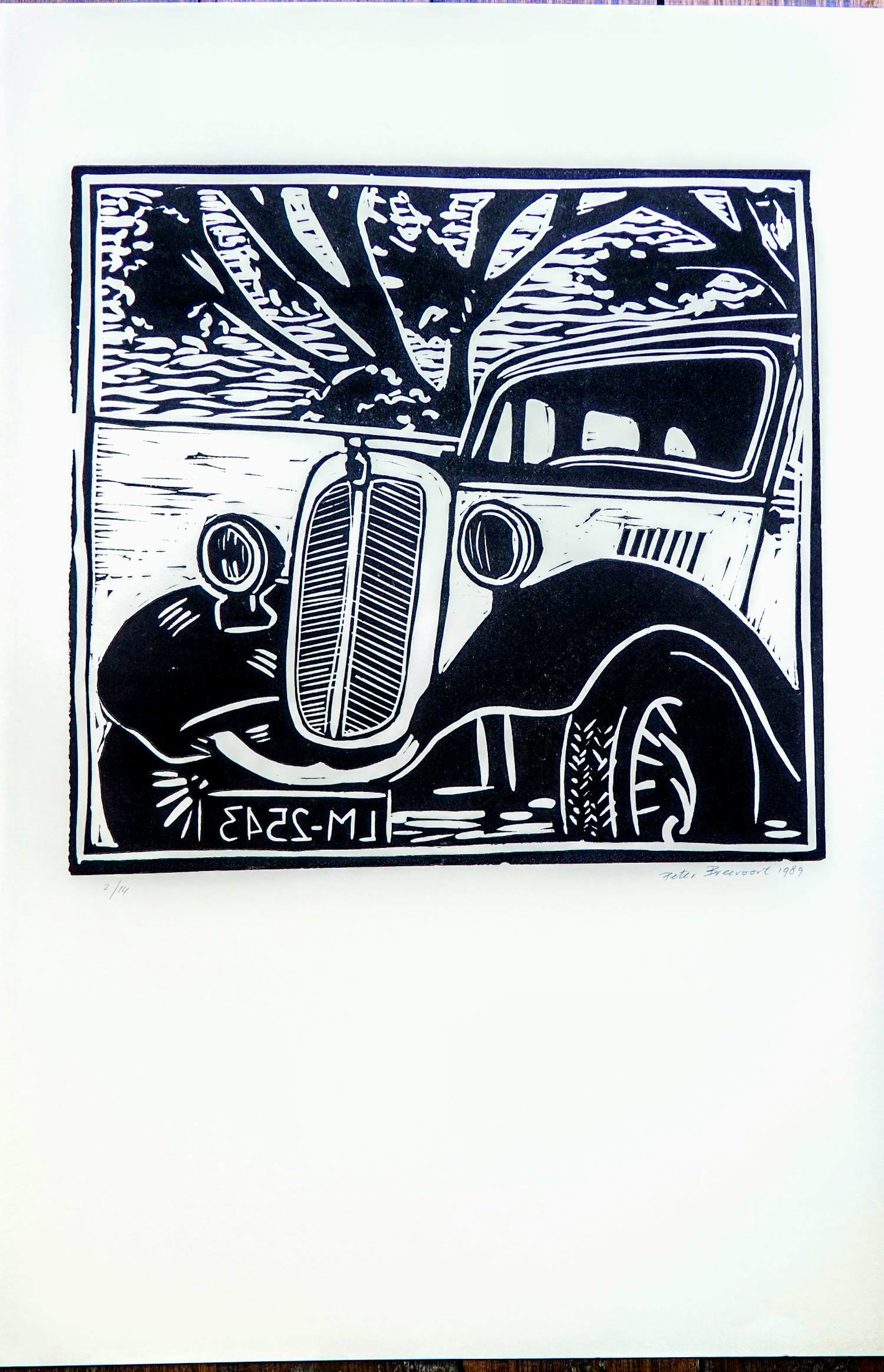 Peter Breevoort - Oldtimer zeefdruk kopen? Bied vanaf 20!