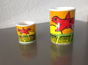 Corneille - Ontbijtservies met rode vogel kopen? Bied vanaf 12!
