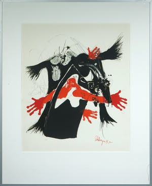 Paul Rebeyrolle - Litho, Zonder titel - Ingelijst (groot) kaufen? Bieten Sie von 50!