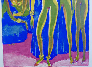 Kees van Dongen - Gravure 1001 nacht: 'Les voiles bleus' kopen? Bied vanaf 15!