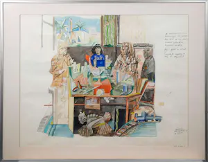 Pat Andrea - UNICA - aquarel - Julie - ingelijst - ophalen - 25815 kaufen? Bieten Sie von 295!