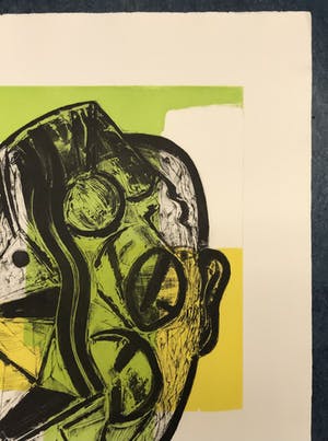 Kees Spermon - Abstracte kop kopen? Bied vanaf 50!