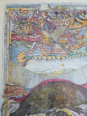 Peter Gentenaar - Vogelbekdier. Fantasielandschap. kopen? Bied vanaf 20!