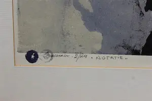 Fon Klement - De 3 hardboard drukblokken van de boardsnede ‘Notatie’ - 1968 kopen? Bied vanaf 1!
