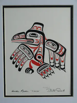 Bill Reid - Zeefdruk, Haida Raven “Xuuya” kopen? Bied vanaf 1!