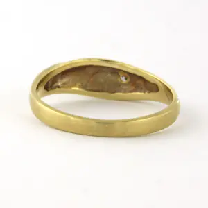 14k geelgouden ring bezet met diamant 0.02ct - rm 17.75(56) kopen? Bied vanaf 220!