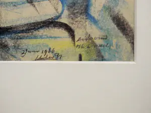 Chris Le Roy - Pastel/Krijt - Vrouw in het woud kopen? Bied vanaf 65!