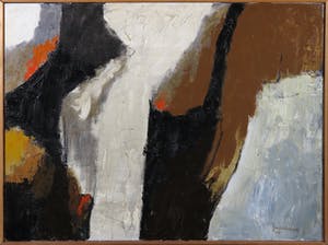 Jos Schimmer - Olieverf op doek, Zonder titel - Ingelijst kopen? Bied vanaf 1!