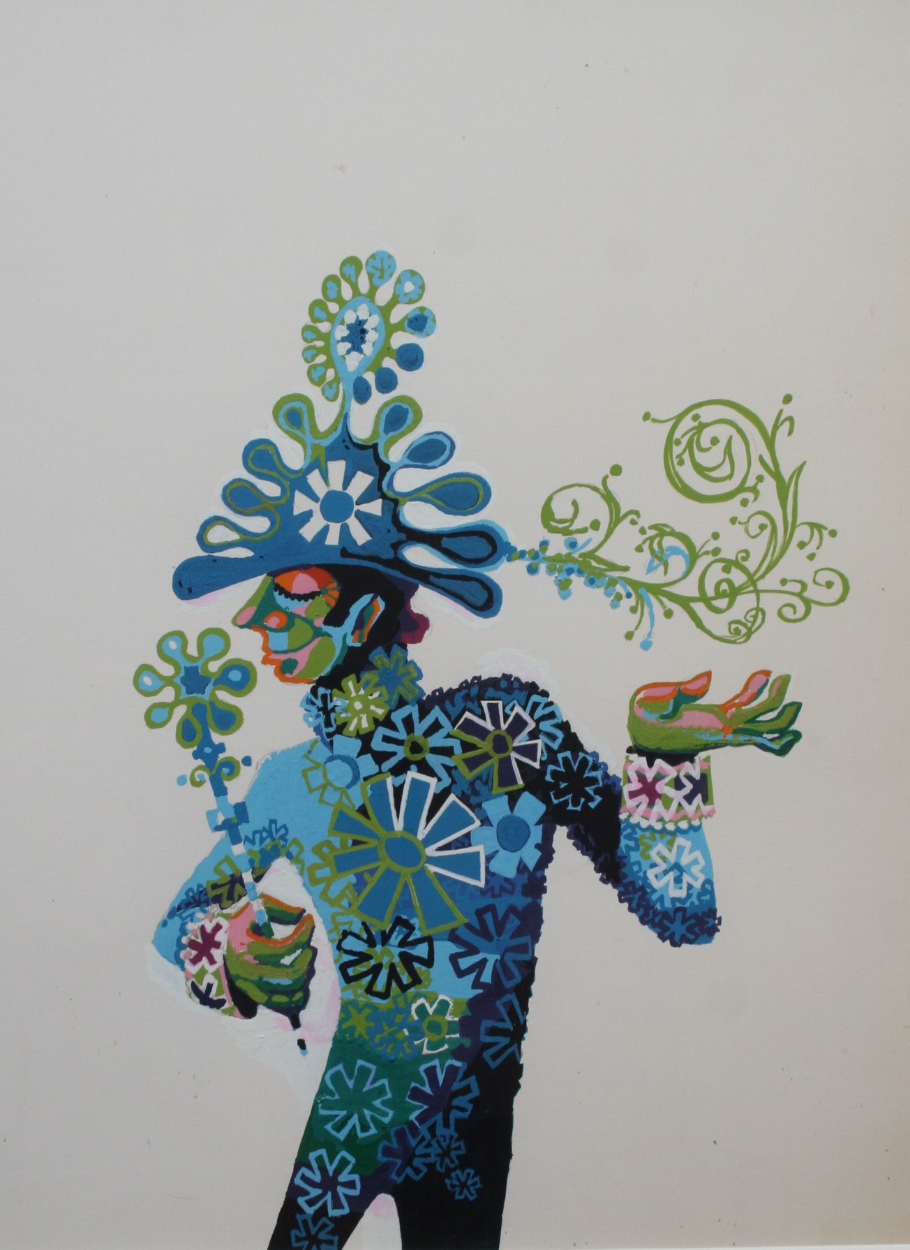 Karel Timmerman - Sprookjes figuur - acryl op karton  kopen? Bied vanaf 20!