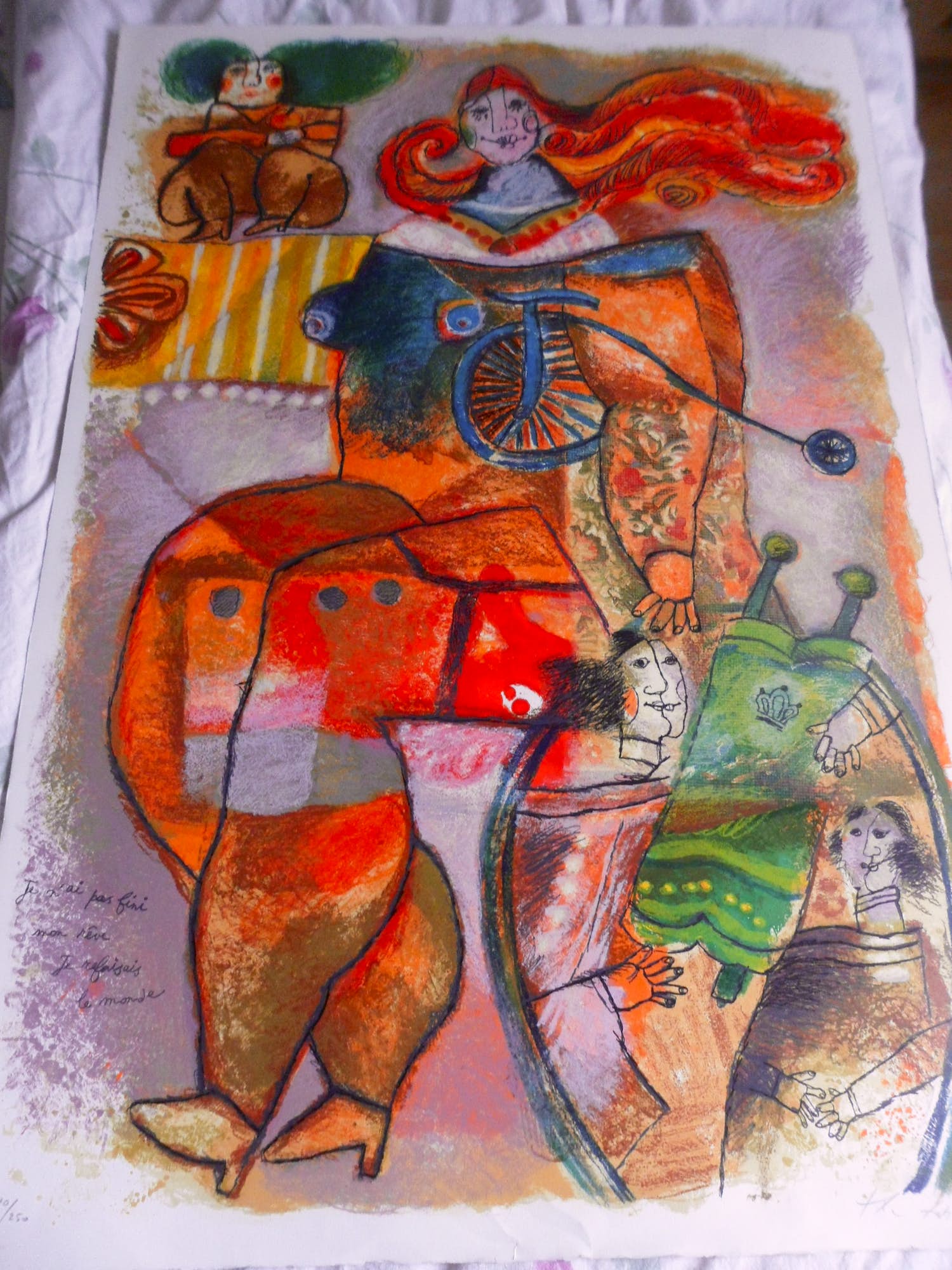Theo Tobiasse - Litho. LUMIERE POUR . verkocht voor € 120!