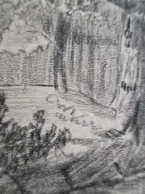 Niet of onleesbaar gesigneerd - 10 Tekeningen Landschap diverse kunstenaars kopen? Bied vanaf 1!