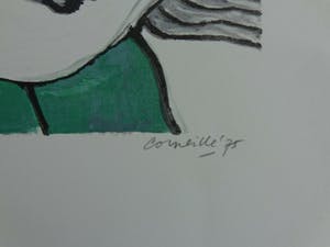 Corneille - NAAKTE VROUW / KLEURLITHO / 70x50cm / SIG / 1975 kopen? Bied vanaf 90!