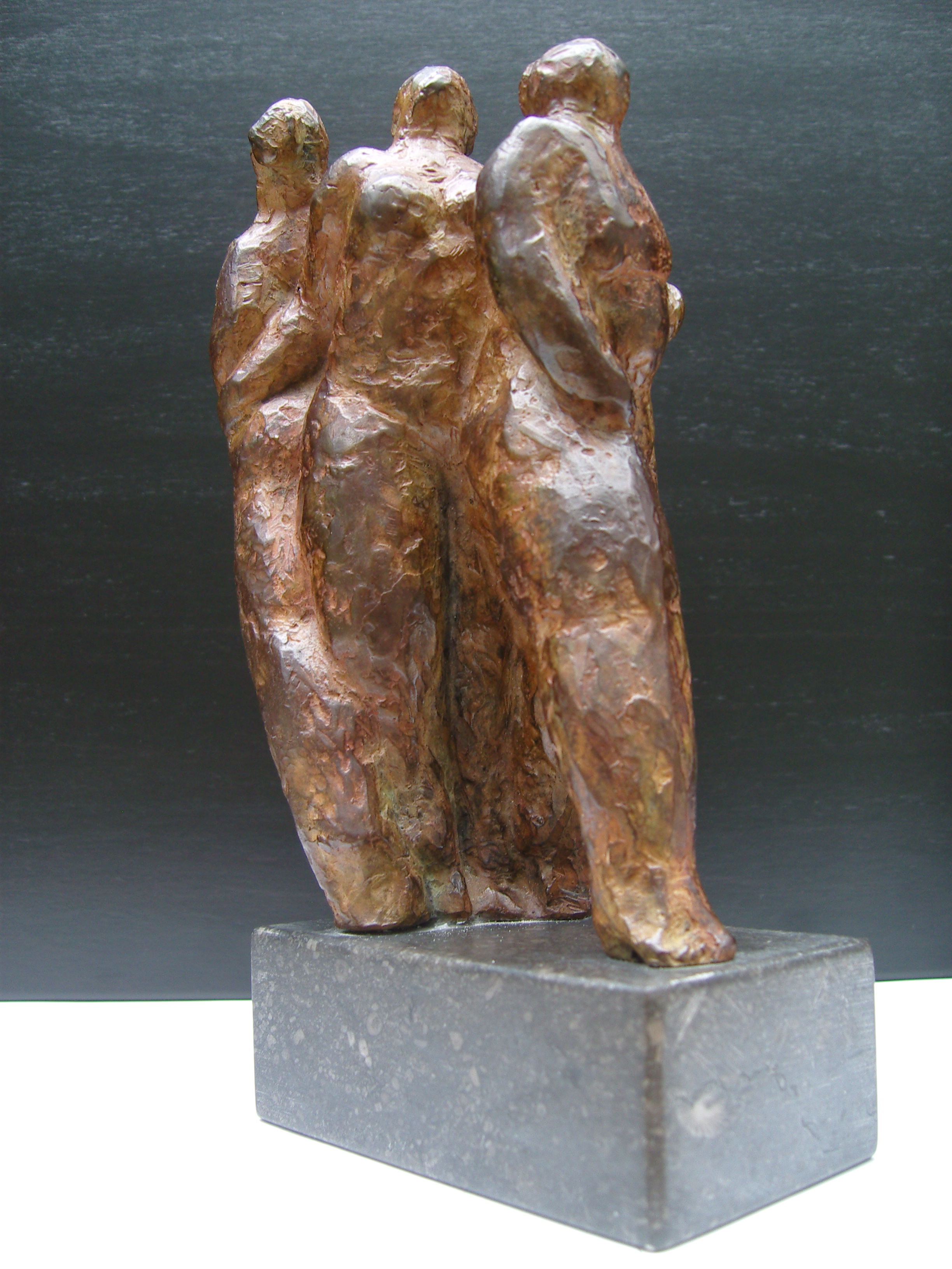 Brons (Onbekend) - Beeldengroep drie naakte dames kopen? Bied vanaf 300!