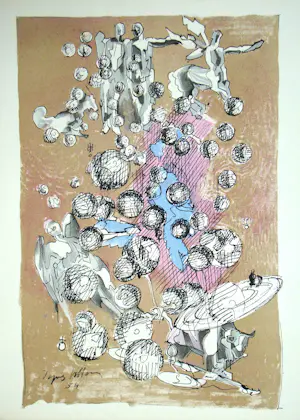 Jacques Villon - Planetaire constellatie - 1954 - Originele lithografie - Gesigneerd - Mourlot kaufen? Bieten Sie von 50!