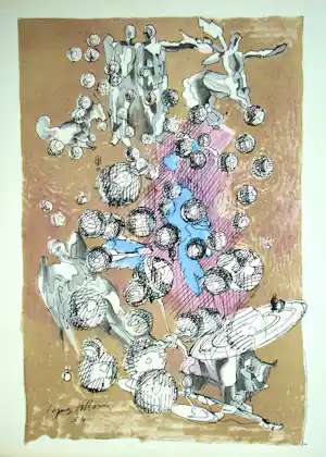 AcheterJacques Villon - Planetaire constellatie - 1954 - Originele lithografie - Gesigneerd - Mourlot? Enchérissez de 50!