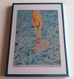 David Hockney - The Diver – Gesigneerd door Mark Spitz kopen? Bied vanaf 145!