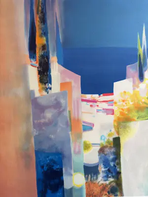 Daniel Gélis - Lithographie "Un été à Mikonos" kopen? Bied vanaf 90!