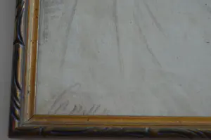 Lambertus Johannes Hansen - Vrouw leest boek. Tekening potlood / krijt kopen? Bied vanaf 35!