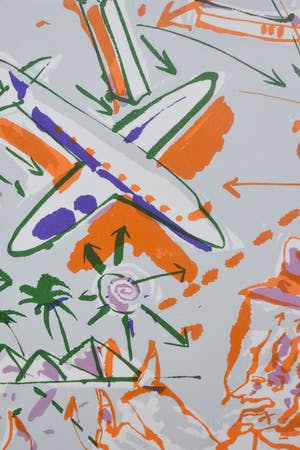 Niet of onleesbaar gesigneerd - jorn(?) Chaotisch pastel kopen? Bied vanaf 1!