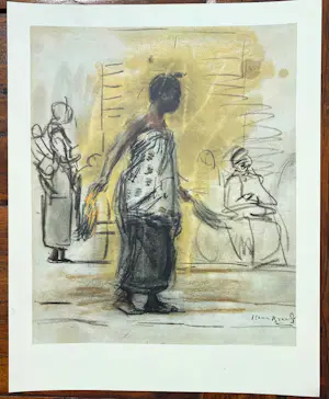 Isaac Israels - Acht tekeningen van Isaac Israëls kopen? Bied vanaf 175!