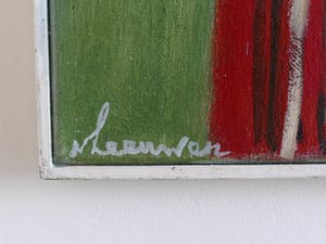 Wil van Leeuwen - Wil van Leeuwen: Olieverf op doek, Abstract - Ingelijst (groot) kopen? Bied vanaf 450!