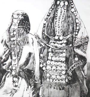 Yvonne Pieterse - Ets, Zonder titel kopen? Bied vanaf 35!