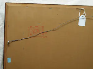 Frits van Eeden - Olieverf en stift op paneel, Twee gezichten – 1974 – Lijst, 49½ x 67½ cm. kopen? Bied vanaf 125!