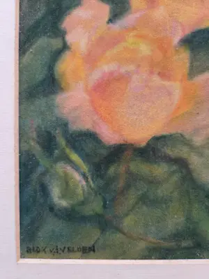 Ad Blok van der Velden - Rozen. Pastelkrijt. kopen? Bied vanaf 69!