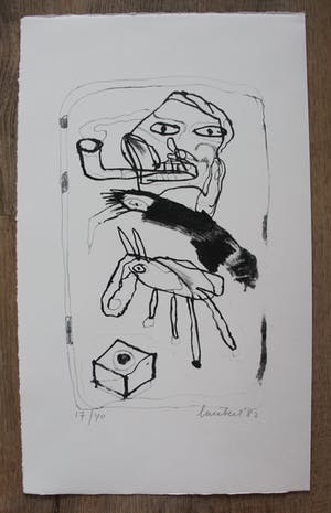 Lucebert - 5 litho's + 5 gedichten in portfolio map - 1982 kopen? Bied vanaf 995!