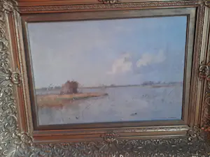 Buy Aris Knikker - zicht op veenplassen? Bid from 650!