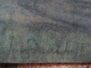 Henri van Daalhoff - 'Het oude hof aan het water' - pastel - 1950 kopen? Bied vanaf 150!