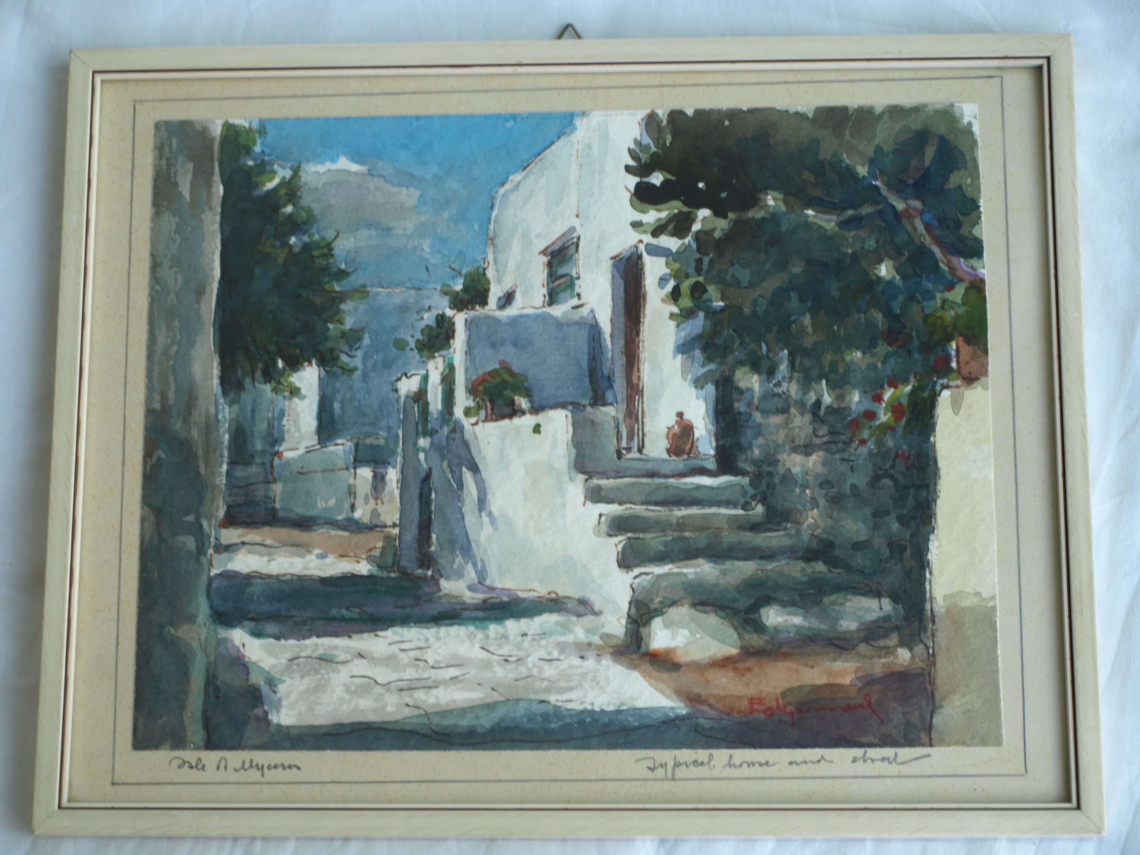 Niet of onleesbaar gesigneerd - 2 Aquarellen , gesigneerd & ingelijst – Engelse kunstenaar? kopen? Bied vanaf 1!