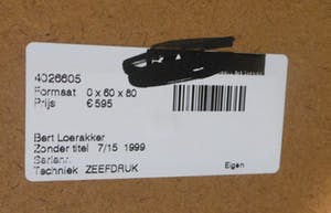 Bert Loerakker - zonder titel 2 zeefdrukken kopen? Bied vanaf 40!