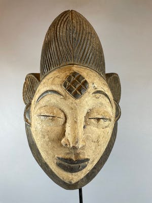 Punu - 220307 African Punu-Lumbo mask - Gabon. kopen? Bied vanaf 45!