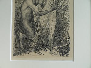 Erik Thorn Leeson - Ingelijste gravure , Pan & Syrinx – 1952 : Prix de Rome Grafische Kunst kopen? Bied vanaf 75!
