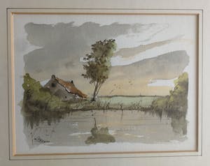 Willem Kroon - 2 riviergezichten kopen? Bied vanaf 49!