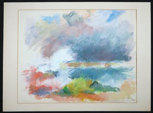 Franscz Witte - Gemengde techniek op papier, Storm kopen? Bied vanaf 1!