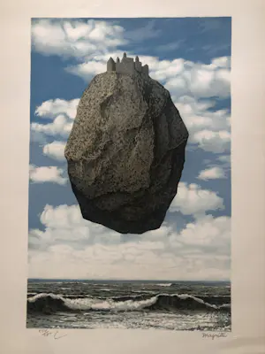 Buy Rene Magritte - (naar), Le Château des Pyrénées, Lithografie? Bid from 450!