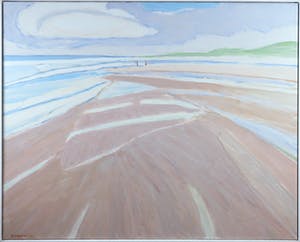 Paul Overhaus - Acryl op doek, Natstrand - Ingelijst (Groot) kopen? Bied vanaf 100!